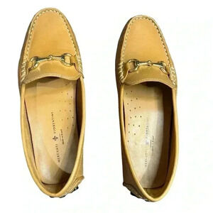 MERCANTI FIORENTINI Tan Leather Driving Bit Loafers Sz. 6B